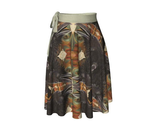 Wrap Skirt - Haida Raven/Edenshaw