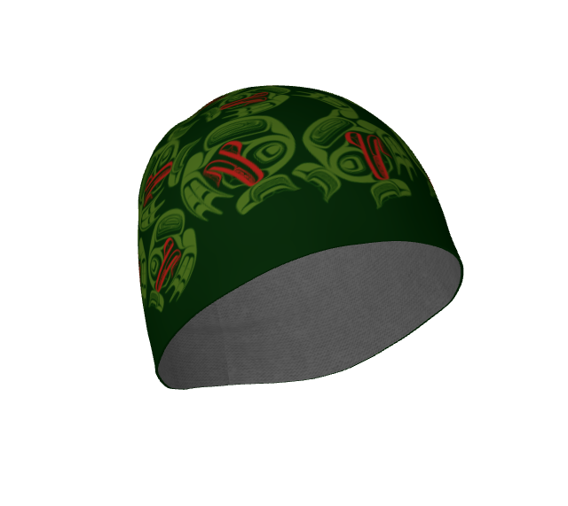 Beanie - Haida Frog Army (green)