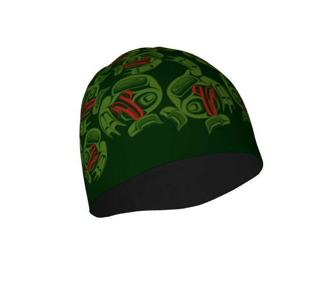 Beanie - Haida Frog Army (green)