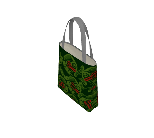 Tote Bag - Haida Frog Army (green)