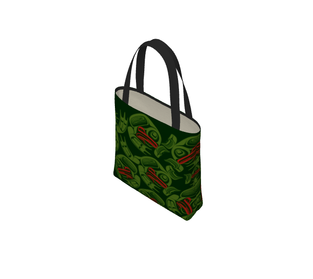 Tote Bag - Haida Frog Army (green)