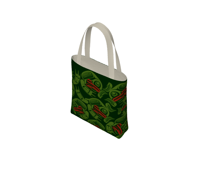 Tote Bag - Haida Frog Army (green)