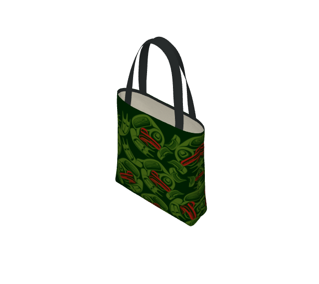 Tote Bag - Haida Frog Army (green)