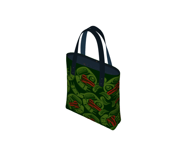 Tote Bag - Haida Frog Army (green)