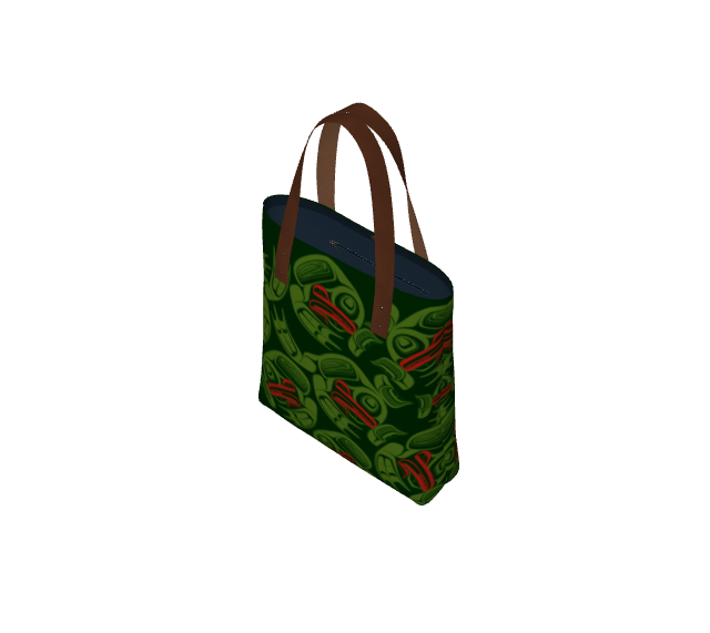 Tote Bag - Haida Frog Army (green)