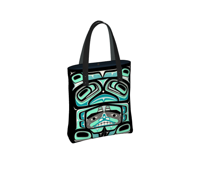 Tote Bag- Haida Box Fig.60 (teal)