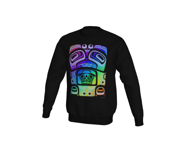 Crewneck sweatshirt -Haida box fig.60 (rainbow)