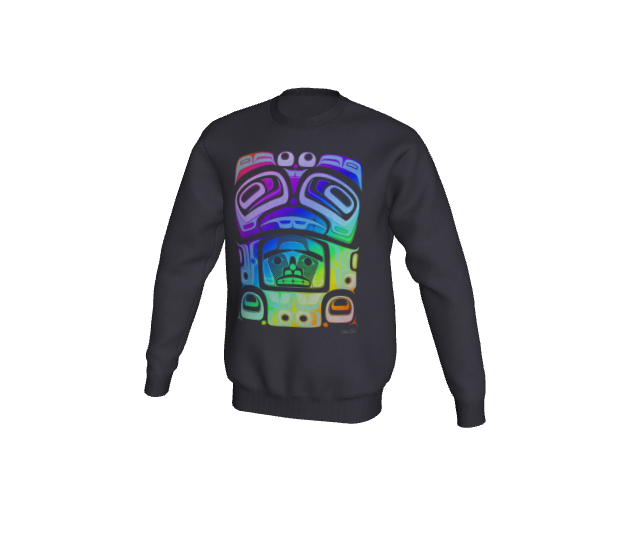 Crewneck sweatshirt -Haida box fig.60 (rainbow)