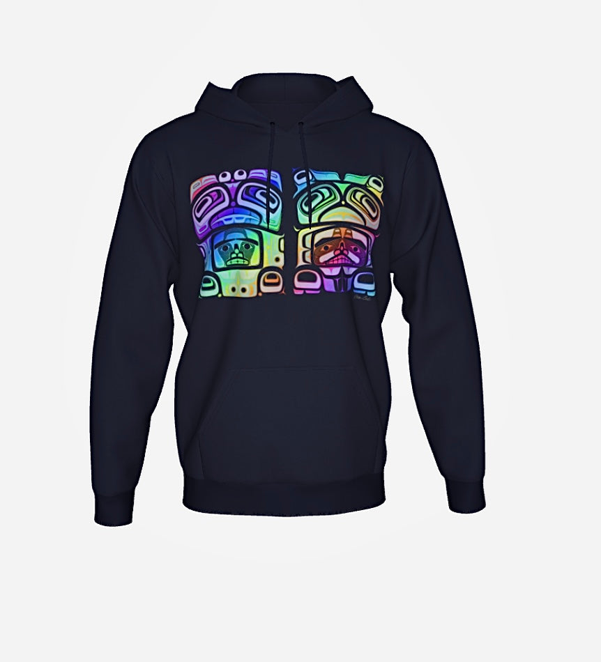 Pullover hoodie-Haida box Fig. 60 ( rainbow)