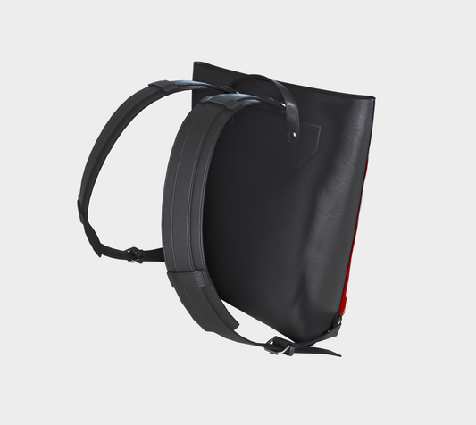 Vegan Leather Backpack - bowl rendition