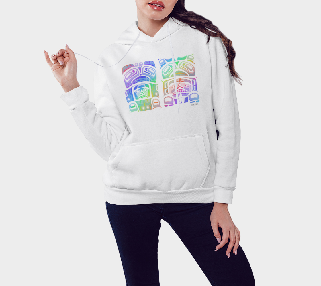 Pullover hoodie-Haida box Fig. 60 ( rainbow)