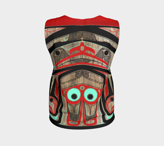 Loose Tank Top- Haida Box Design (Wood Panel)