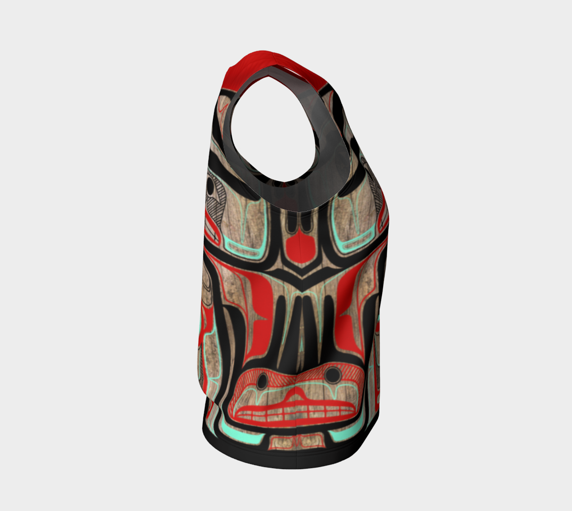 Loose Tank Top- Haida Box Design (Wood Panel)