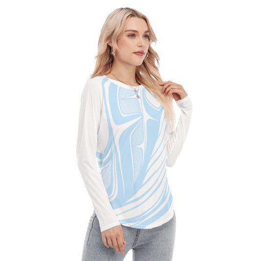 Women's Blouse - Haida Humpback Whales