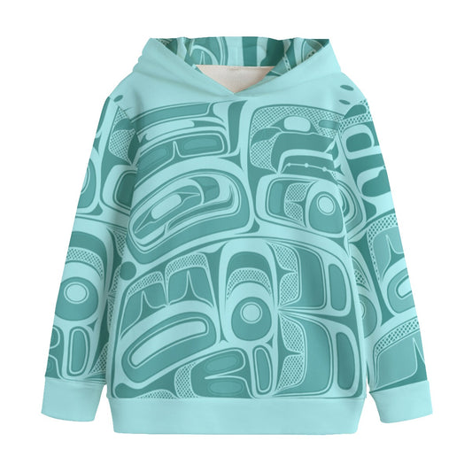 Kid's Pullover Hoodie-Haida Box Design