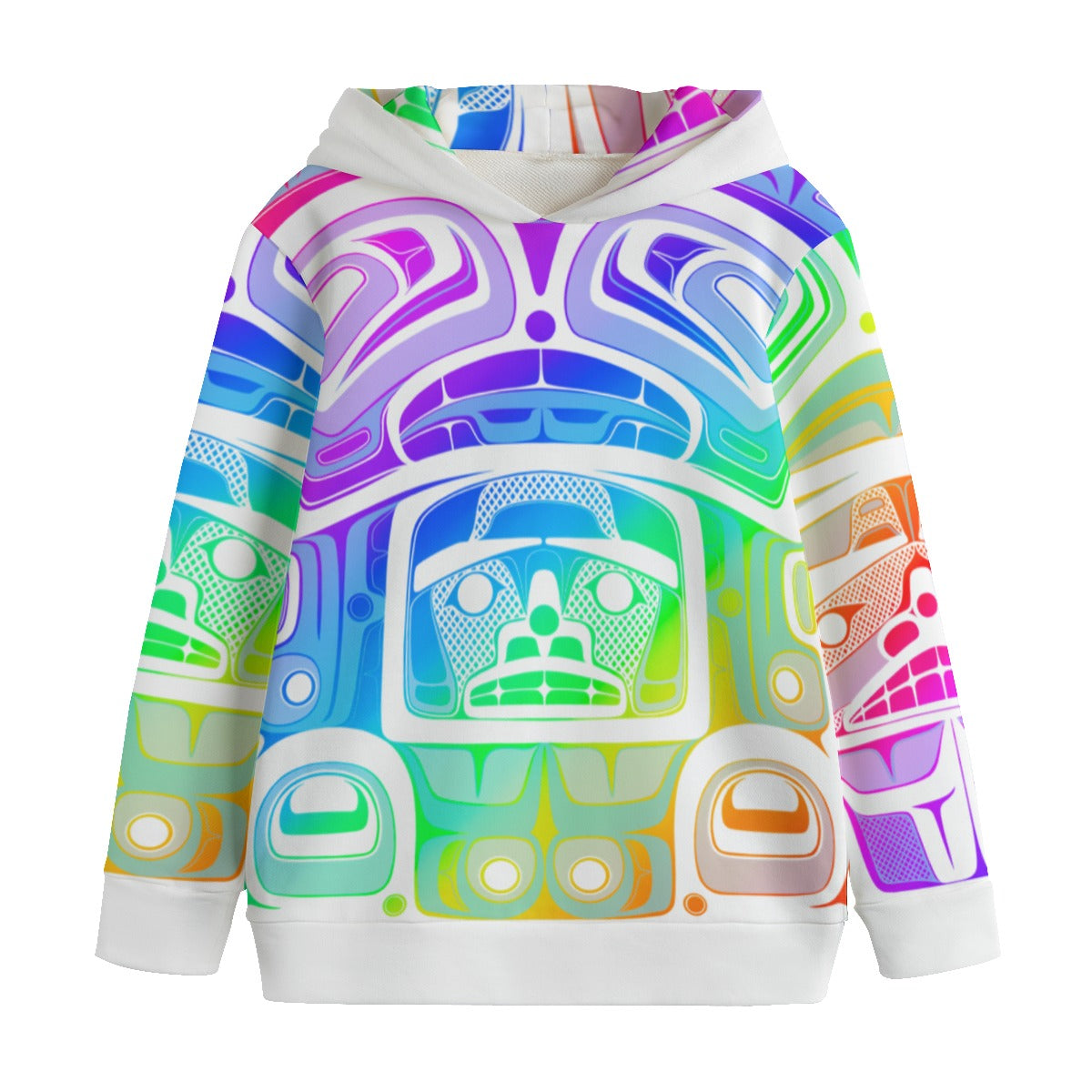 Kid's Pullover Hoodie - Haida Box Fig.60