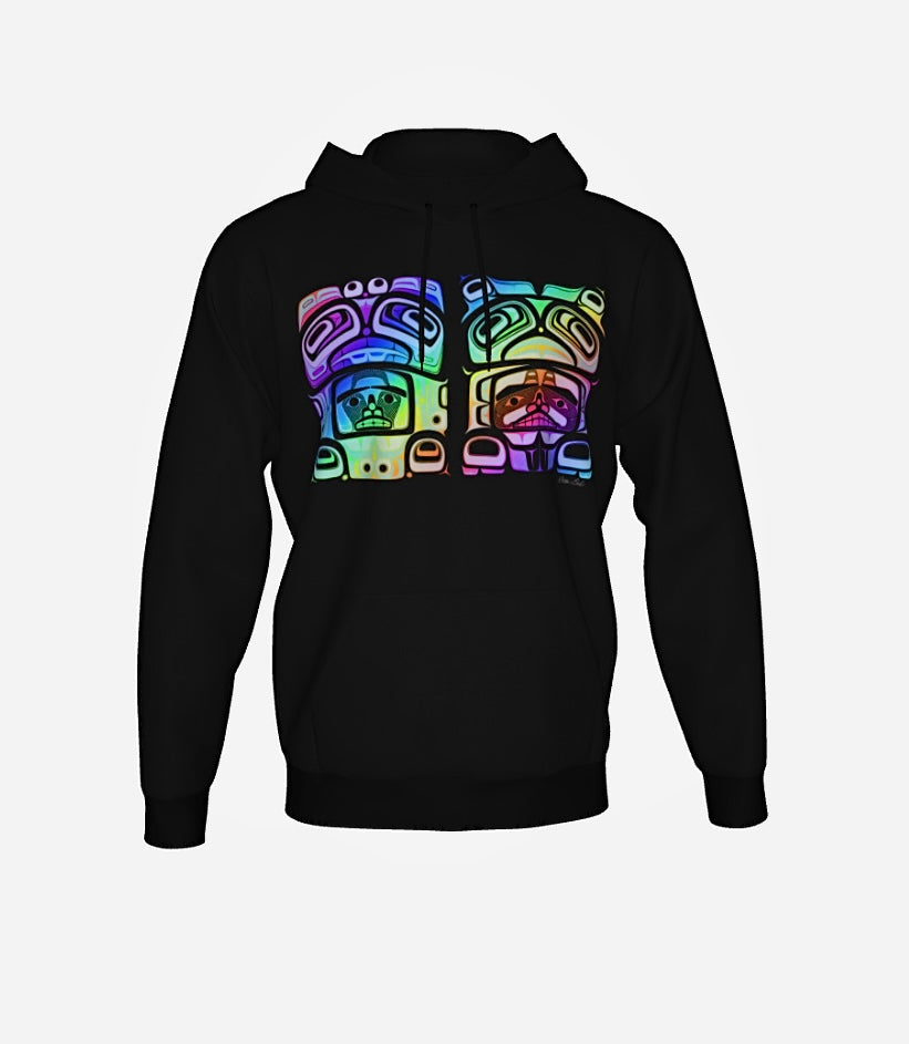 Pullover hoodie-Haida box Fig. 60 ( rainbow)