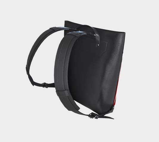 Vegan Leather Backpack- bowl rendition (v2)