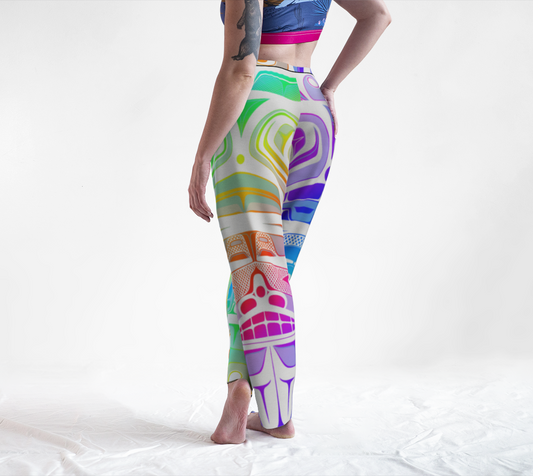 Lounge pant-  Haida box fig.60 (rainbow/white)