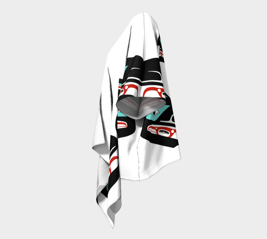 Draped Kimono - Haida Raven Head