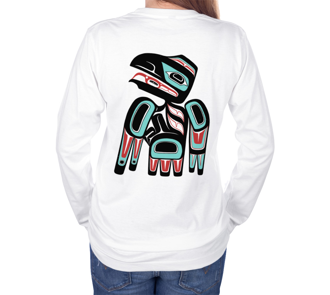 Long Sleeve Tee - Haida Raven (front/back)