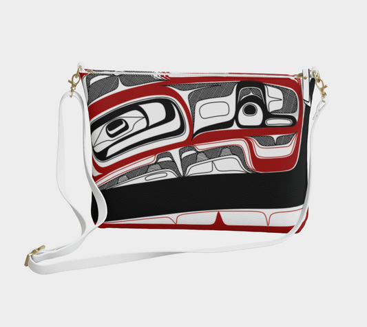 Vegan Leather Crossbody Purse- Dish Rendition (v2)