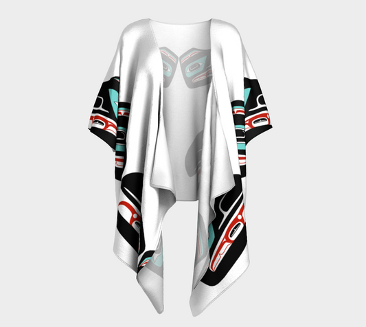 Draped Kimono - Haida Raven Head