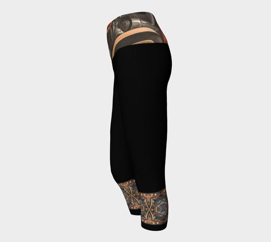 Yoga Capris - Haida Raven/Hart