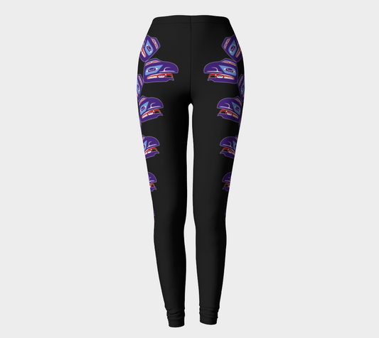 Leggings - Haida Raven (PURPLE)