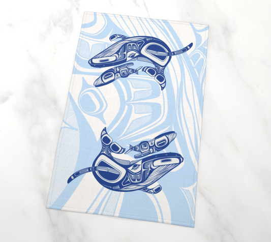 Tea Towel - Haida Humpback Whales