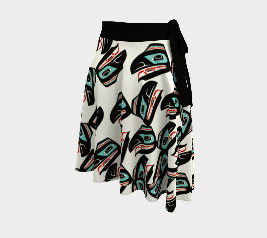 Wrap Skirt - Haida Raven Head