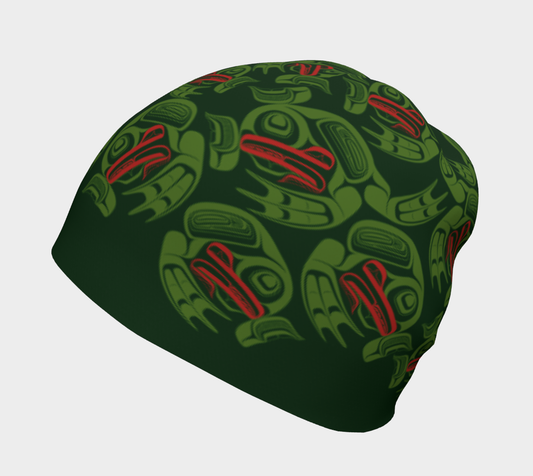 Beanie - Haida Frog Army (green)