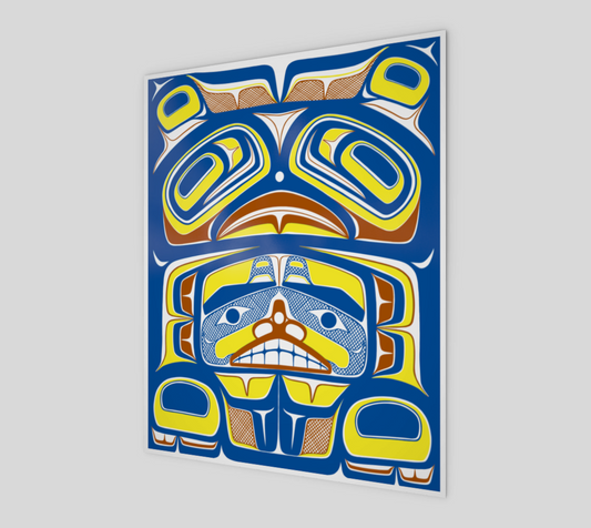 (8"x10")  Poster Print - Haida Box Fig.60 (yellow)