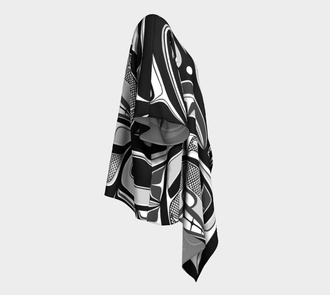 Draped Kimono - Haida Box Fig.60  (b/w)