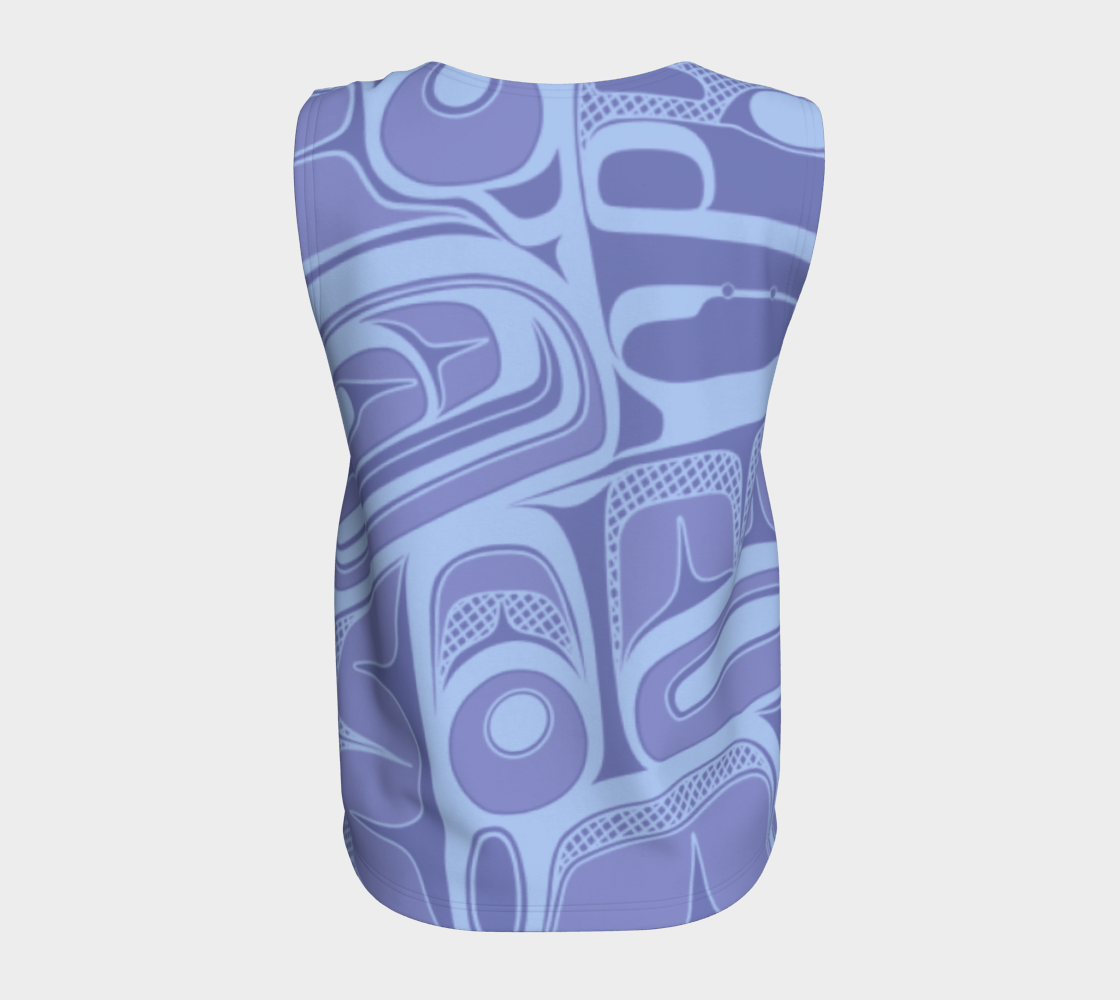 Loose Tank Top - Box Design (lavender)