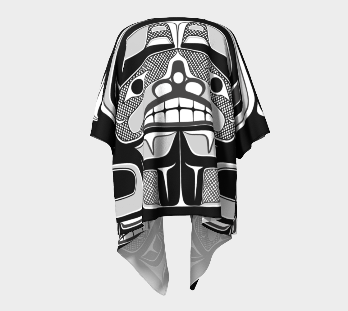 Draped Kimono - Haida Box Fig.60  (b/w)