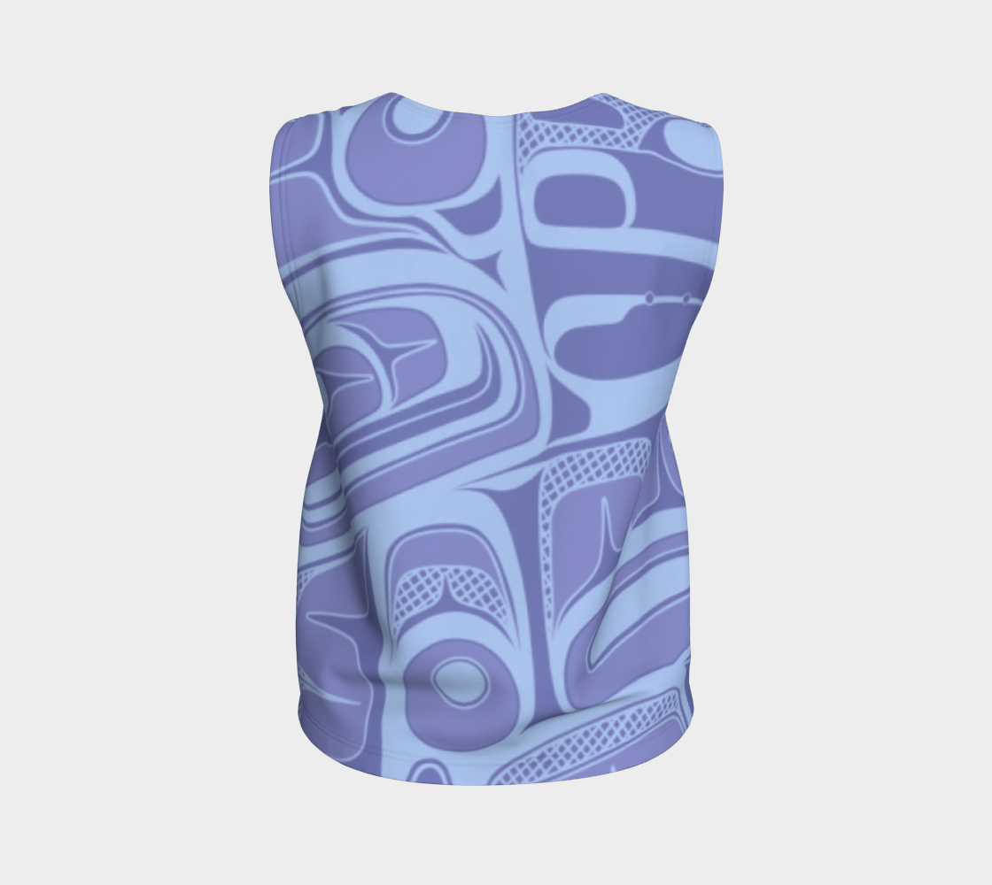 Loose Tank Top - Box Design (lavender)