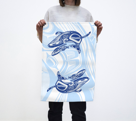 Tea Towel - Haida Humpback Whales