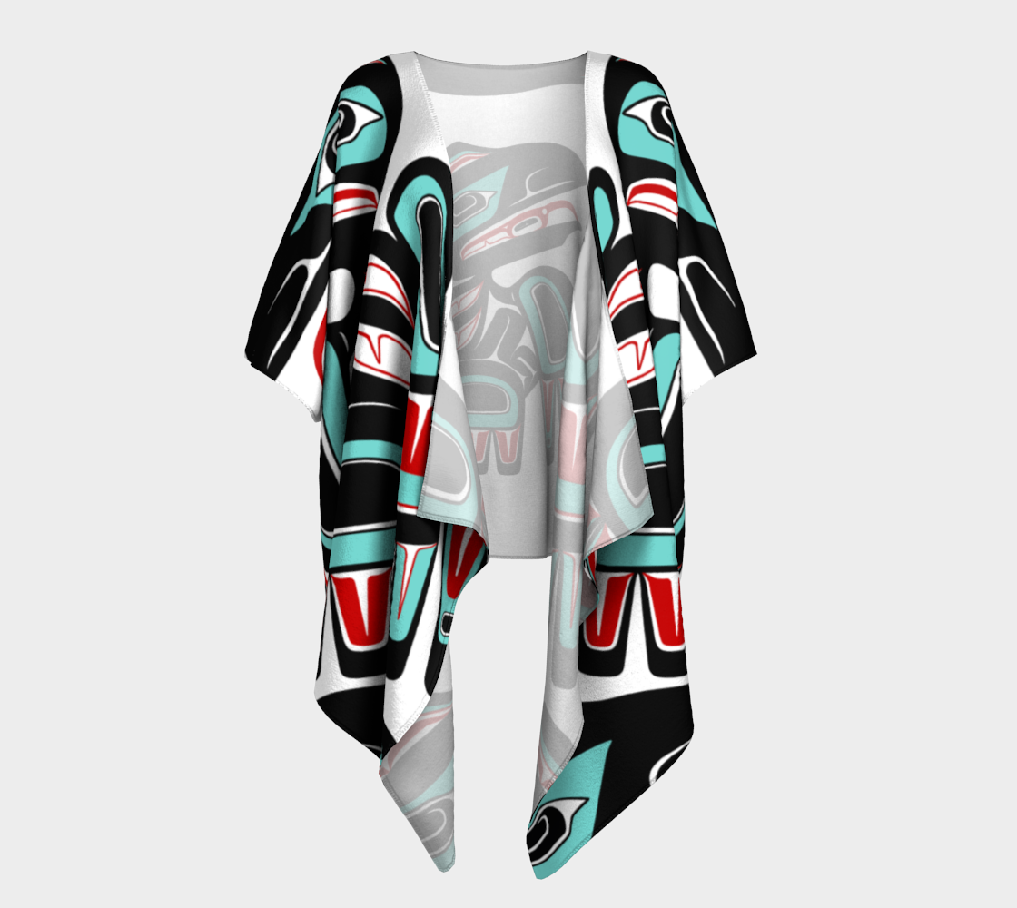 Draped Kimono - Haida Raven