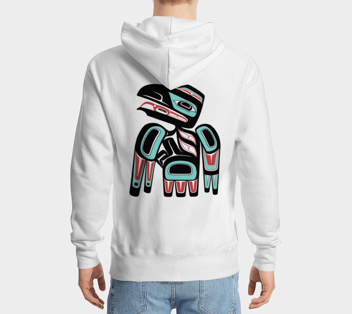 Pullover Hoodie (unisex) - Haida Raven (front/back)