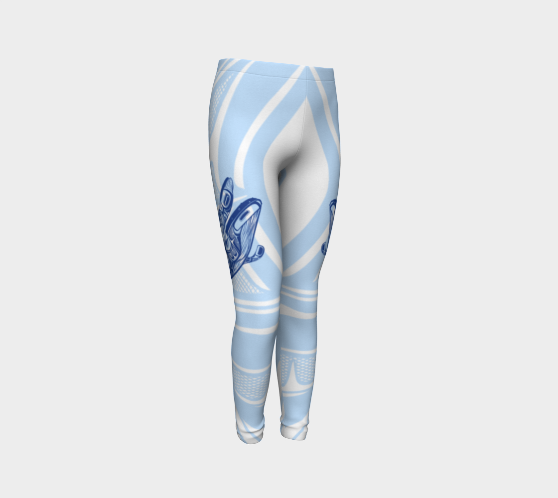 Youth Leggings - Haida Humpback Whales