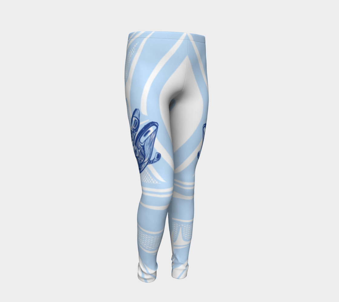 Youth Leggings - Haida Humpback Whales