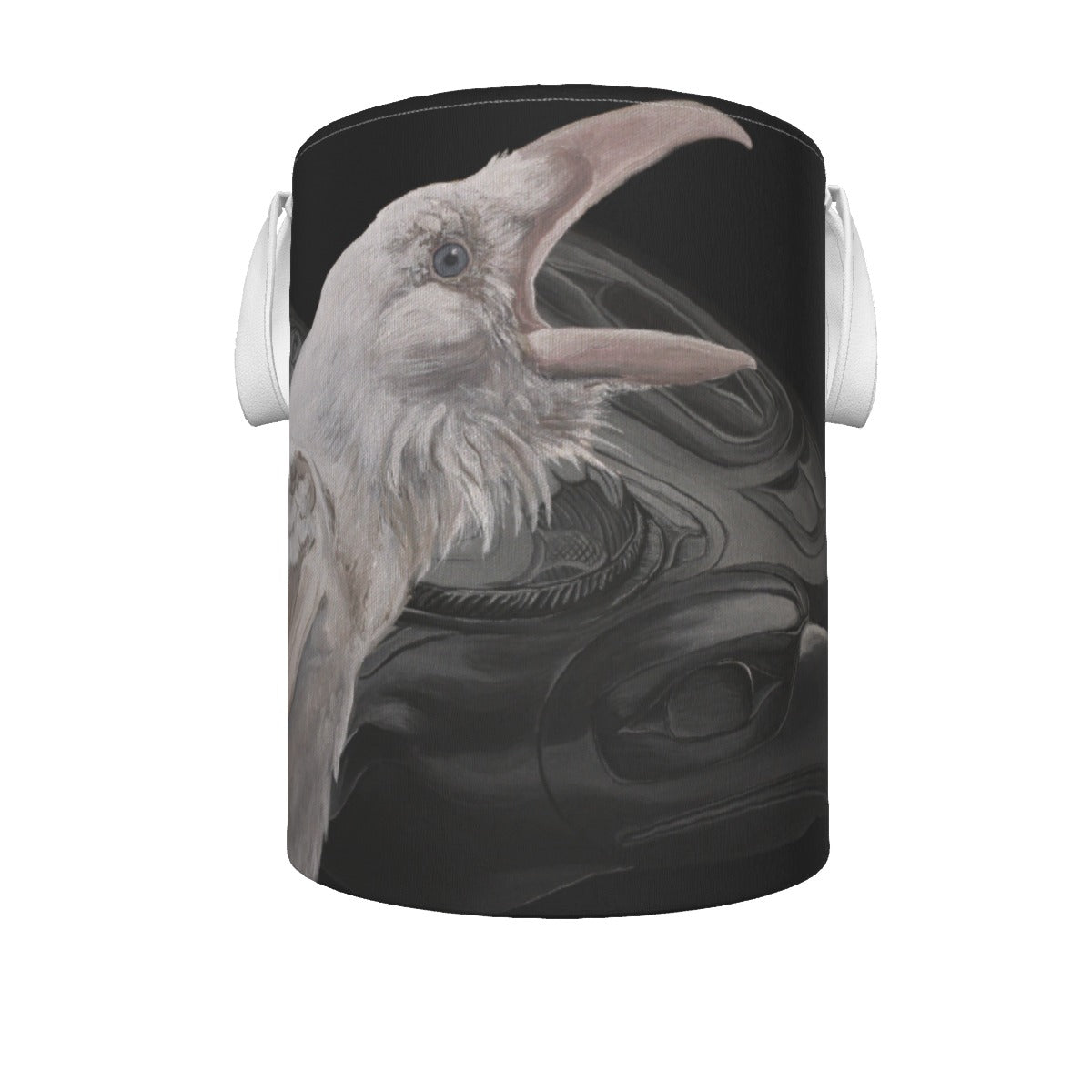 Foldable Laundry Basket - White Raven