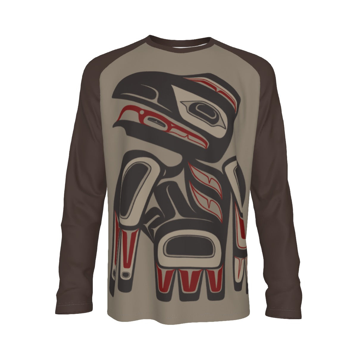 Men's Long Sleeve Tee - Haida Raven