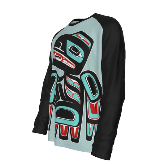 Men's Long Sleeve Tee - Haida Raven