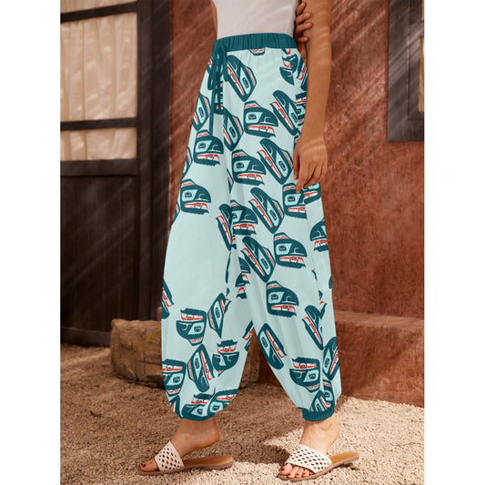 Carrot Pants - Haida Raven Head (Teal)