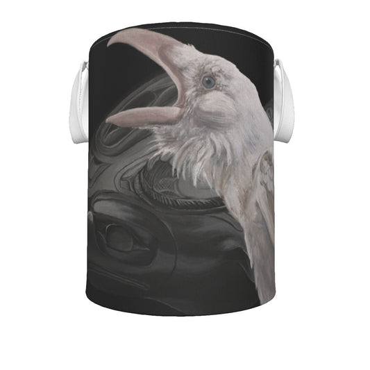 Foldable Laundry Basket - White Raven