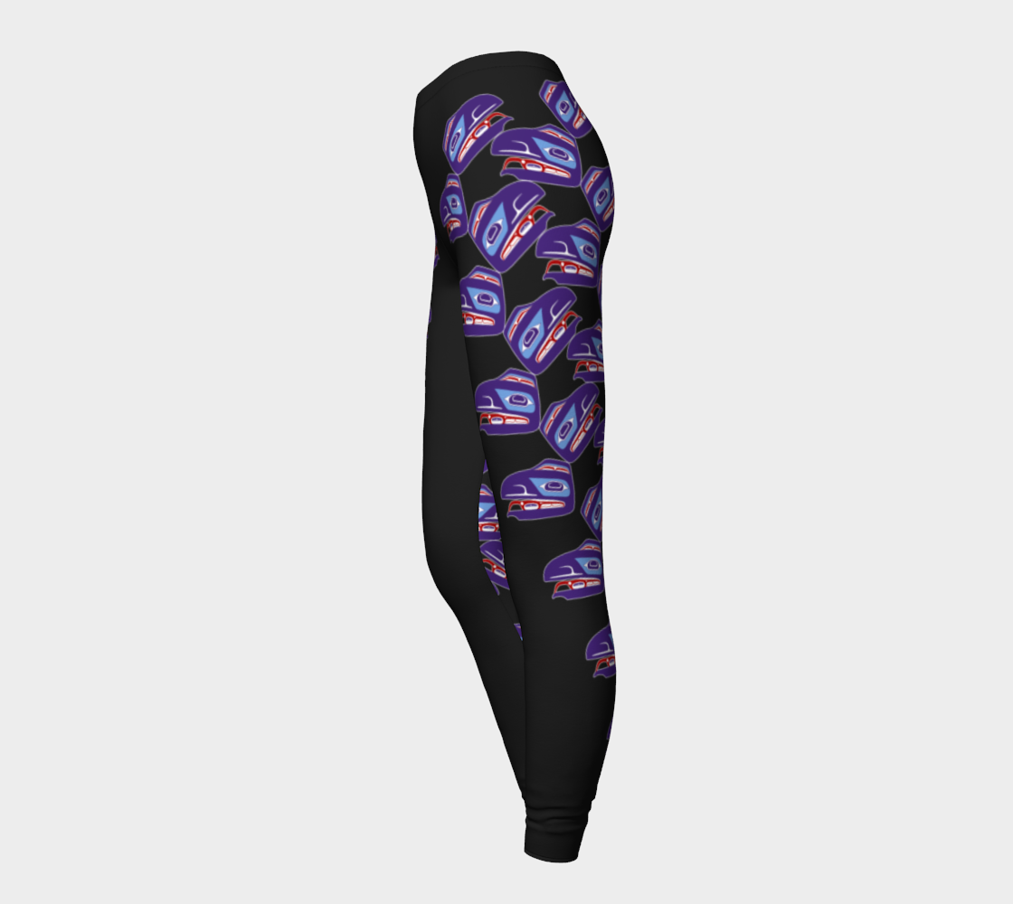 Leggings - Haida Raven (PURPLE)