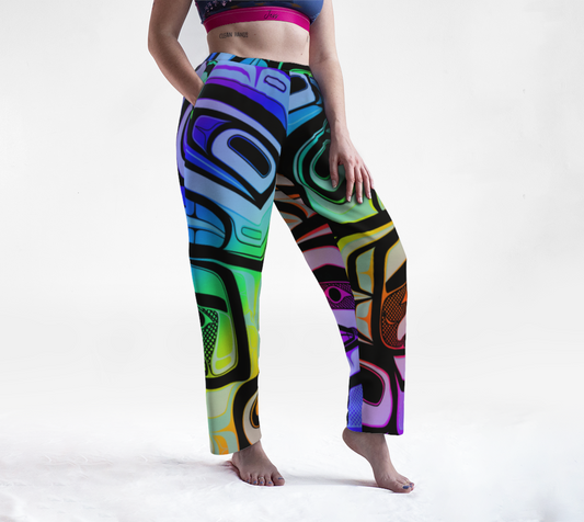 Lounge pants-  Haida box fig.60 (rainbow/black)