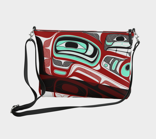 Vegan Leather Crossbody Purse - Haida Bowl rend (v1)